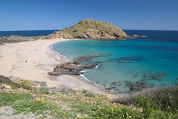 Cala Mesquida beach in Menorca